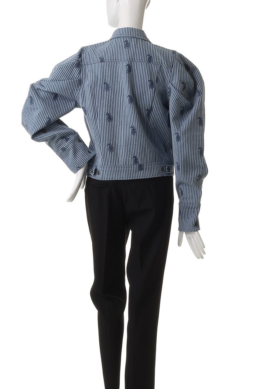 【エスゼット ブロックプリント/SZ Blockprints】のTOKYO JACKET THIN STRIPE PAISLEY デニムジャケット 人気、トレンドファッション・服の通販 founy(ファニー) 　ファッション　Fashion　レディースファッション　Fashion for Women　アウター　Coat / Outerwear Collection　レディースジャケット・軽アウター　Jackets　デニムジャケット / カジュアルアウター　Denim Jackets　コンパクト　Compact, Small Size　ジャケット　Jacket, Outerwear　ストライプ　Stripe, Striped Pattern　スリーブ　Sleeve, Long Sleeve / Short Sleeve　デニム　Denim, Jeans Material　フェミニン　Feminine, Girly　ペイズリー　Paisley, Ethnic Pattern　ロング　Long, Long-Length　other-4|ID: prp329100004506127 ipo3291000000032950182