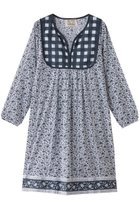 【エスゼット ブロックプリント/SZ Blockprints】のJAIPUR DRESS DITSY ミニワンピース ネイビー|ID:prp329100004506129