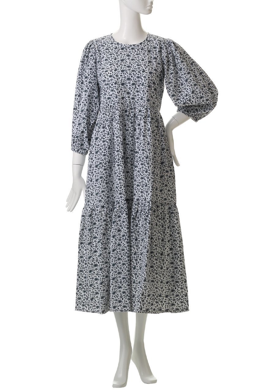 【エスゼット ブロックプリント/SZ Blockprints】のORTI DRESS DITSY ティアードワンピース 人気、トレンドファッション・服の通販 founy(ファニー) 　ファッション　Fashion　レディースファッション　Fashion for Women　ワンピース　Dresses　フォーマル・パーティードレス・結婚式用ドレス　Elegant & Casual Dresses　チュニック　Tunic Tops & Dresses　サマー　Summer, Summer Style　スリーブ　Sleeve, Long Sleeve / Short Sleeve　チュニック　Tunic, Long Top　ティアードワンピース　Tiered Dress, Flared Dress　フェミニン　Feminine, Girly　ラフィア　Raffia, Natural Straw　ロング　Long, Long-Length　other-2|ID: prp329100004506130 ipo3291000000035344648