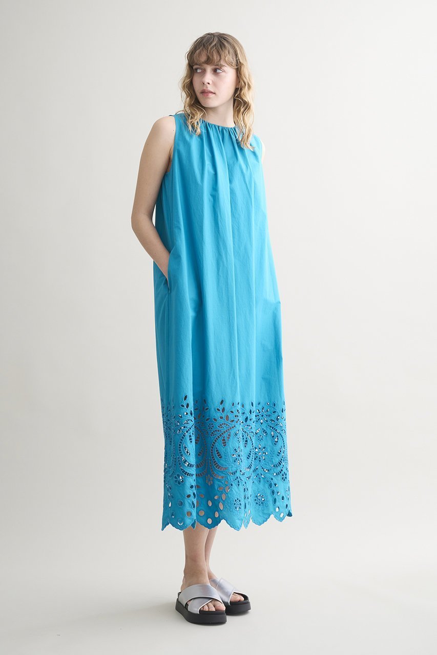 【スリー ドッツ/three dots】のトロピカル レースドレス 人気、トレンドファッション・服の通販 founy(ファニー) 　ファッション　Fashion　レディースファッション　Fashion for Women　ワンピース　Dresses　フォーマル・パーティードレス・結婚式用ドレス　Elegant & Casual Dresses　チュニック　Tunic Tops & Dresses　エレガント 上品　Elegant　ギャザー　Gathered, Ruffled　スカラップ　Scallop, Scalloped Edge　チュニック　Tunic, Long Top　ドレス　Dress, One-Piece　レース　Lace, Lace Fabric　ロング　Long, Long-Length　夏　Summer　春　Spring　S/S・春夏　SS, Spring/Summer, Warm Season　other-7|ID: prp329100004506132 ipo3291000000032784884