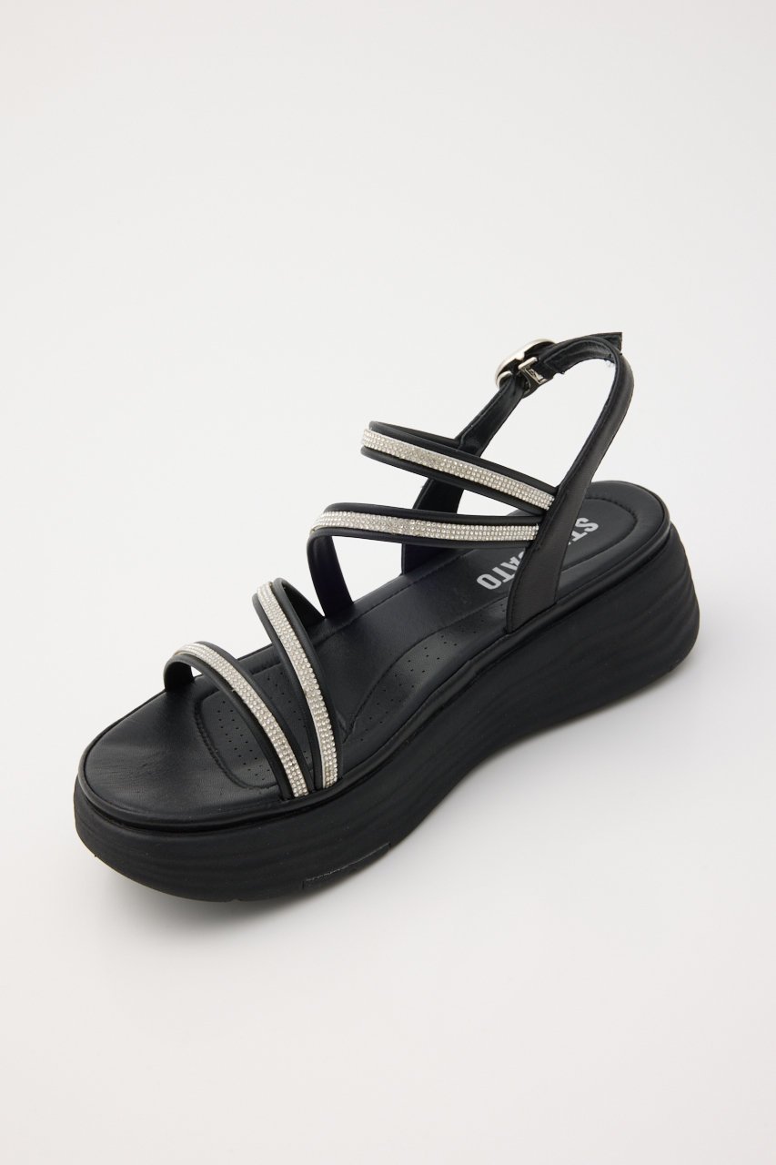 【スタッカート/STACCATO】のスリングベルトソフティーコンフォートサンダル 人気、トレンドファッション・服の通販 founy(ファニー) 　ファッション　Fashion　レディースファッション　Fashion for Women　ベルト&ウエストマーク　Belts & Waist Accessories　エアリー　Airy Texture　サンダル　Sandals, Summer Shoes　スクエア　Square, Square Shape　ストーン　Stone, Gem-Like　ツイスト　Tweed, Tweed Fabric　フィット　Fit, Slim Fit　軽量　Lightweight, Ultra Light　other-8|ID: prp329100004506133 ipo3291000000034939375