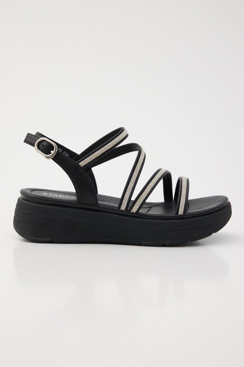 【スタッカート/STACCATO】のスリングベルトソフティーコンフォートサンダル 人気、トレンドファッション・服の通販 founy(ファニー) 　ファッション　Fashion　レディースファッション　Fashion for Women　ベルト&ウエストマーク　Belts & Waist Accessories　エアリー　Airy Texture　サンダル　Sandals, Summer Shoes　スクエア　Square, Square Shape　ストーン　Stone, Gem-Like　ツイスト　Tweed, Tweed Fabric　フィット　Fit, Slim Fit　軽量　Lightweight, Ultra Light　other-4|ID: prp329100004506133 ipo3291000000035717983