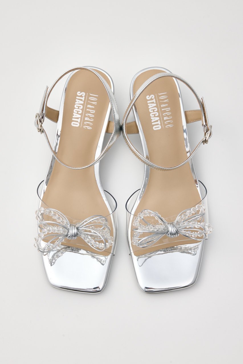 【スタッカート/STACCATO】のヌーディーバブルクリアサンダル 人気、トレンドファッション・服の通販 founy(ファニー) 　ファッション　Fashion　レディースファッション　Fashion for Women　サンダル　Sandals, Summer Shoes　シルバー　Silver, Metallic Silver　ドレス　Dress, One-Piece　リボン　Ribbon, Bow　エレガント 上品　Elegant　other-3|ID: prp329100004506134 ipo3291000000034939927