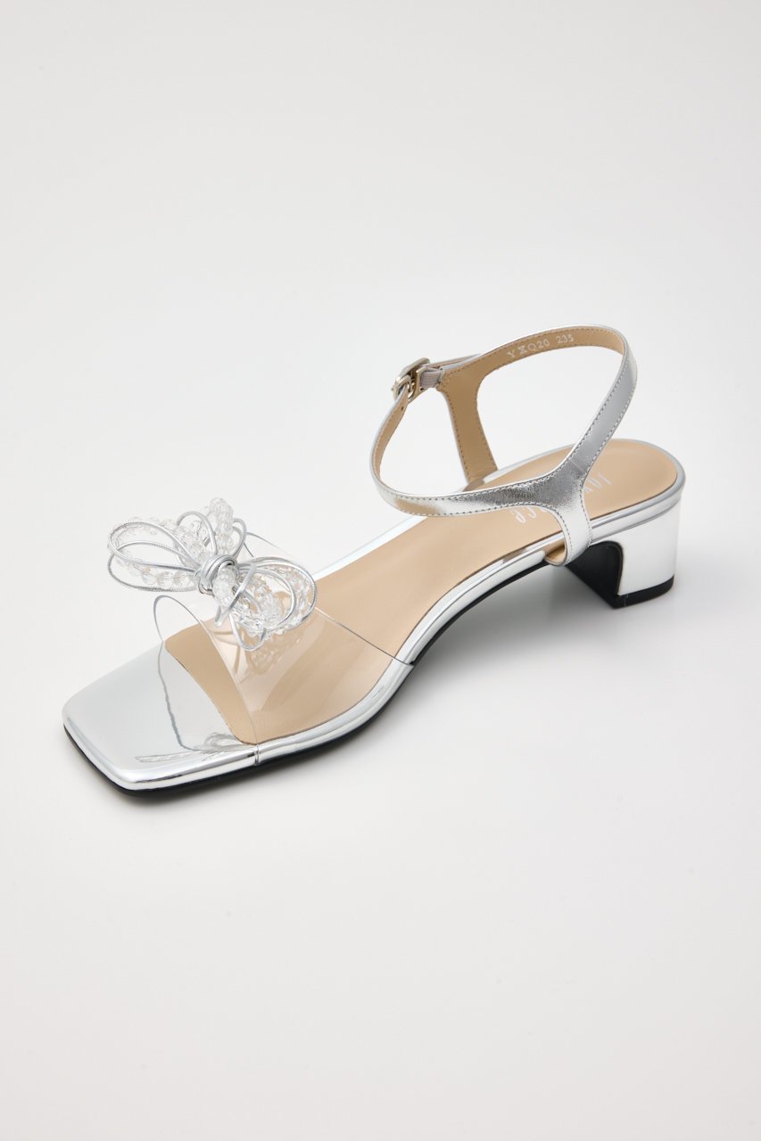 【スタッカート/STACCATO】のヌーディーバブルクリアサンダル 人気、トレンドファッション・服の通販 founy(ファニー) 　ファッション　Fashion　レディースファッション　Fashion for Women　サンダル　Sandals, Summer Shoes　シルバー　Silver, Metallic Silver　ドレス　Dress, One-Piece　リボン　Ribbon, Bow　エレガント 上品　Elegant　other-8|ID: prp329100004506134 ipo3291000000034939932