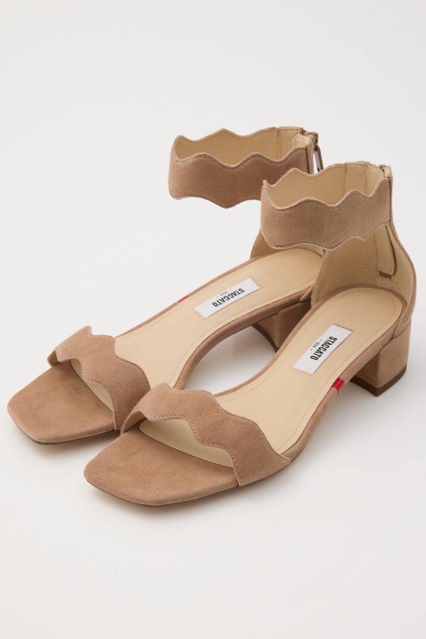 【スタッカート/STACCATO】のスカラップカットサンダル インテリア・キッズ・メンズ・レディースファッション・服の通販 founy(ファニー) 　ファッション　Fashion　レディースファッション　WOMEN　カッティング　Cutting　サンダル　Sandals　スカラップ　Scalloped　スタイリッシュ　Stylish　トレンド　Trend　フォルム　Form　ワンポイント　One Point　人気　Popularity　Dモカ|ID: prp329100004506135 ipo3291000000031804172