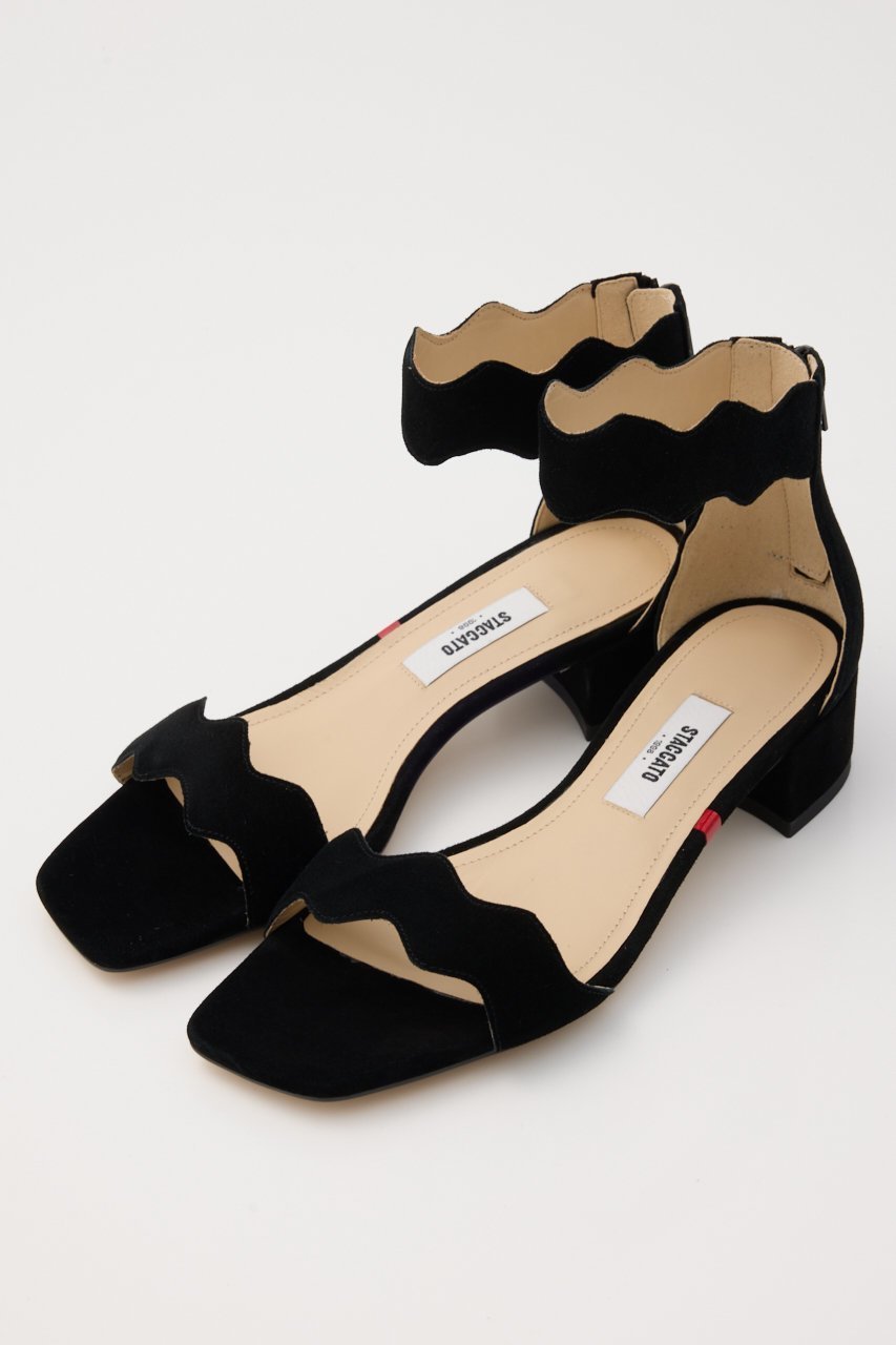 【スタッカート/STACCATO】のスカラップカットサンダル 人気、トレンドファッション・服の通販 founy(ファニー) 　ファッション　Fashion　レディースファッション　Fashion for Women　カッティング　Cutting Detail　サンダル　Sandals, Summer Shoes　スカラップ　Scallop, Scalloped Edge　スタイリッシュ　Stylish, Fashionable　トレンド　Trend, Trending Now　フォルム　Silhouette, Form　ワンポイント　One Point, Statement Accent　人気　Popular, Best Seller　 other-1|ID: prp329100004506135 ipo3291000000035757351