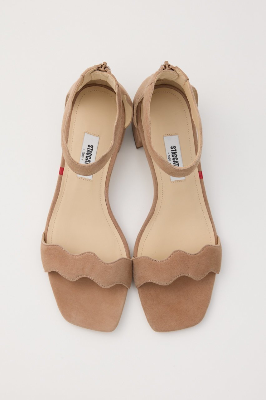 【スタッカート/STACCATO】のスカラップカットサンダル 人気、トレンドファッション・服の通販 founy(ファニー) 　ファッション　Fashion　レディースファッション　Fashion for Women　カッティング　Cutting Detail　サンダル　Sandals, Summer Shoes　スカラップ　Scallop, Scalloped Edge　スタイリッシュ　Stylish, Fashionable　トレンド　Trend, Trending Now　フォルム　Silhouette, Form　ワンポイント　One Point, Statement Accent　人気　Popular, Best Seller　other-3|ID: prp329100004506135 ipo3291000000035757355