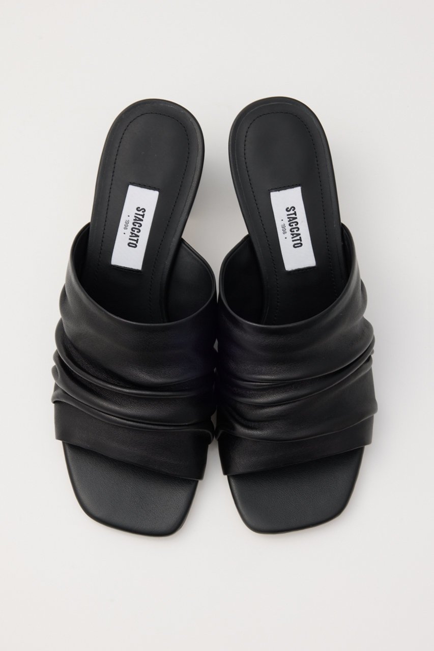 【スタッカート/STACCATO】のシャーリングモードサンダル 人気、トレンドファッション・服の通販 founy(ファニー) 　ファッション　Fashion　レディースファッション　WOMEN　クール　Cool　サンダル　Sandals　シャーリング　Shirring　シンプル　Simple　トレンド　Trend　other-3|ID: prp329100004506139 ipo3291000000031804215