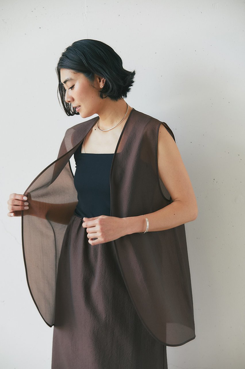 【ジェイドット/j.】のオクタジレ 人気、トレンドファッション・服の通販 founy(ファニー) 　ファッション　Fashion　レディースファッション　WOMEN　アウター　Coat Outerwear　ジャケット　Jackets　シアー　Sheer　ジャケット　Jacket　セットアップ　Set Up　ファブリック　Fabric　フォルム　Form　ベスト　Vest　夏　Summer　春　Spring　S/S・春夏　Ss・Spring/Summer　other-7|ID: prp329100004506140 ipo3291000000031836683