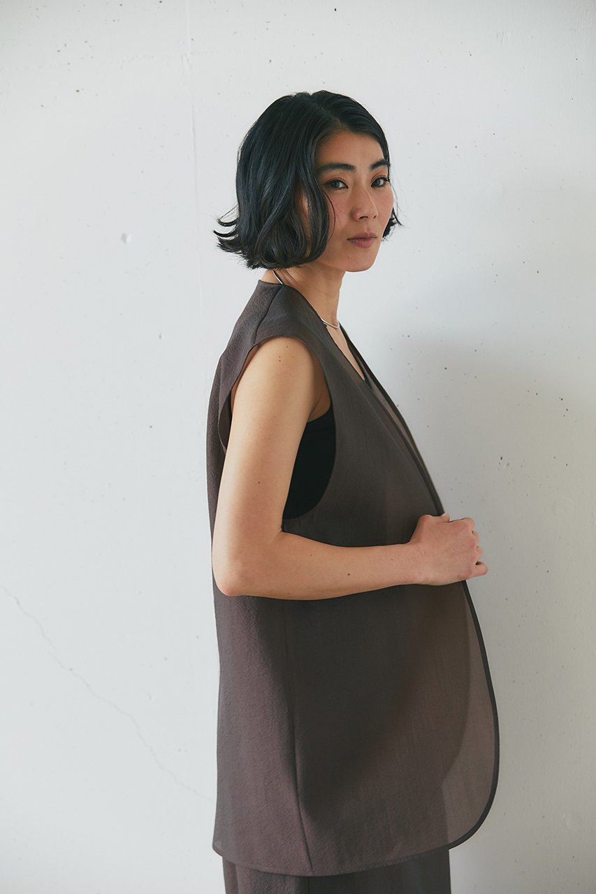 【ジェイドット/j.】のオクタジレ 人気、トレンドファッション・服の通販 founy(ファニー) 　ファッション　Fashion　レディースファッション　WOMEN　アウター　Coat Outerwear　ジャケット　Jackets　シアー　Sheer　ジャケット　Jacket　セットアップ　Set Up　ファブリック　Fabric　フォルム　Form　ベスト　Vest　夏　Summer　春　Spring　S/S・春夏　Ss・Spring/Summer　other-8|ID: prp329100004506140 ipo3291000000031836684
