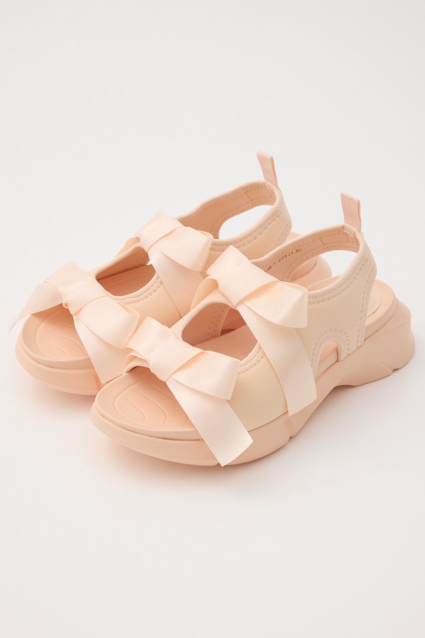 【スタッカート/STACCATO】のミルキーWリボンスポーツサンダル インテリア・キッズ・メンズ・レディースファッション・服の通販 founy(ファニー) 　ファッション　Fashion　レディースファッション　Fashion for Women　スポーツウェア　Functional & Stylish Sportswear　サンダル&ミュール　Sandals & Mules　サテン　Satin, Glossy Fabric　サンダル　Sandals, Summer Shoes　スポーツ　Sports, Activewear　ダブル　Double, Double-Breasted　リボン　Ribbon, Bow　夏　Summer　Sピンク|ID: prp329100004506148 ipo3291000000032770132