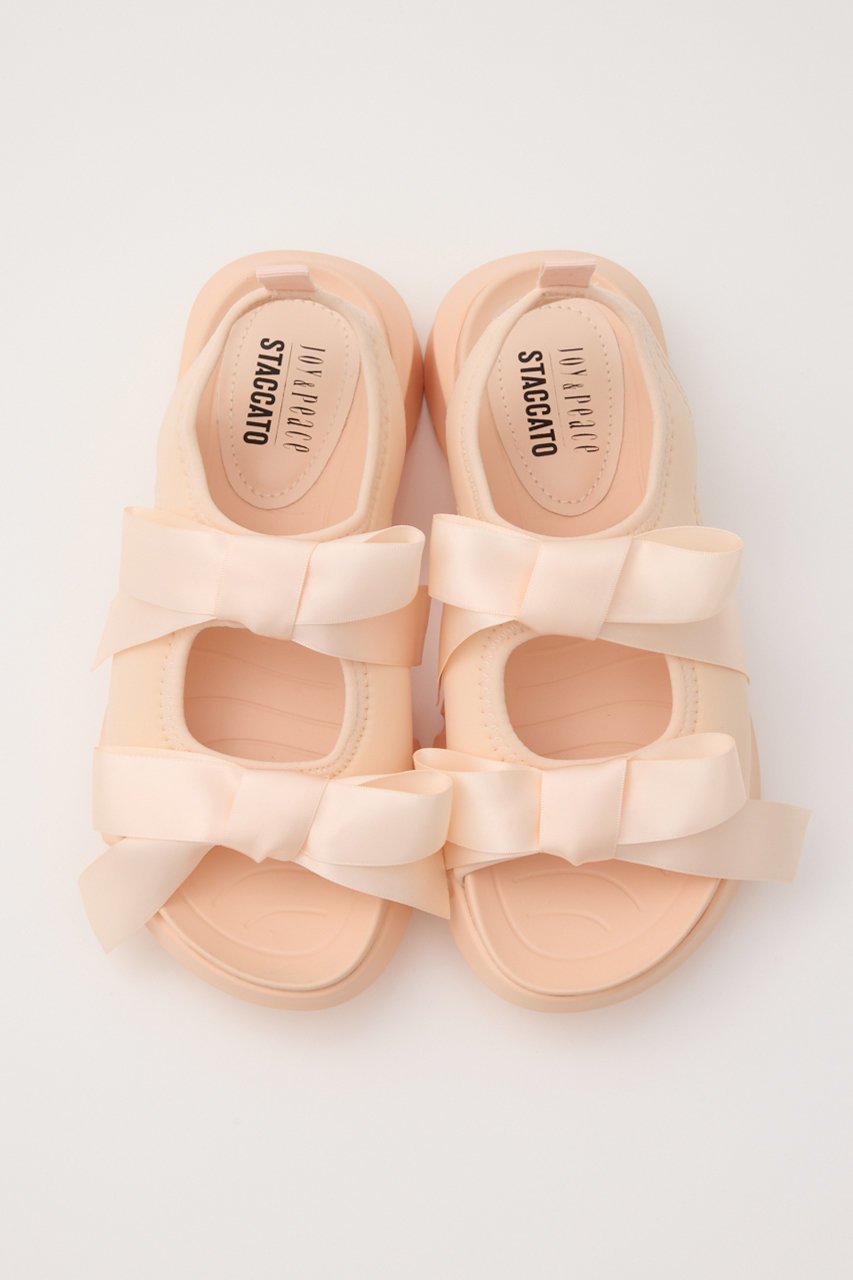 【スタッカート/STACCATO】のミルキーWリボンスポーツサンダル 人気、トレンドファッション・服の通販 founy(ファニー) 　ファッション　Fashion　レディースファッション　Fashion for Women　スポーツウェア　Functional & Stylish Sportswear　サンダル&ミュール　Sandals & Mules　サテン　Satin, Glossy Fabric　サンダル　Sandals, Summer Shoes　スポーツ　Sports, Activewear　ダブル　Double, Double-Breasted　リボン　Ribbon, Bow　夏　Summer　other-3|ID: prp329100004506148 ipo3291000000032770136