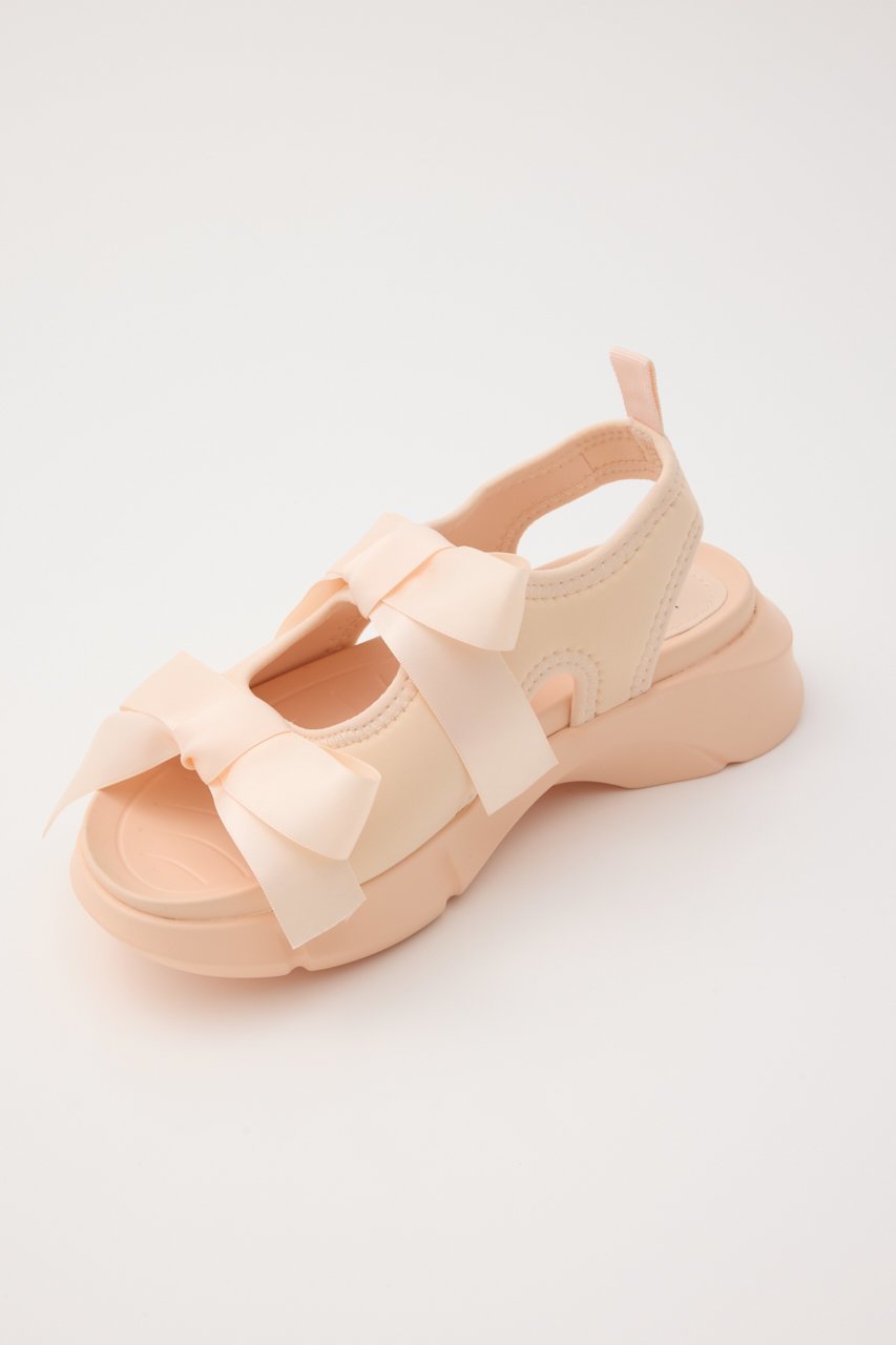 【スタッカート/STACCATO】のミルキーWリボンスポーツサンダル 人気、トレンドファッション・服の通販 founy(ファニー) 　ファッション　Fashion　レディースファッション　Fashion for Women　スポーツウェア　Functional & Stylish Sportswear　サンダル&ミュール　Sandals & Mules　サテン　Satin, Glossy Fabric　サンダル　Sandals, Summer Shoes　スポーツ　Sports, Activewear　ダブル　Double, Double-Breasted　リボン　Ribbon, Bow　夏　Summer　other-8|ID: prp329100004506148 ipo3291000000032770142