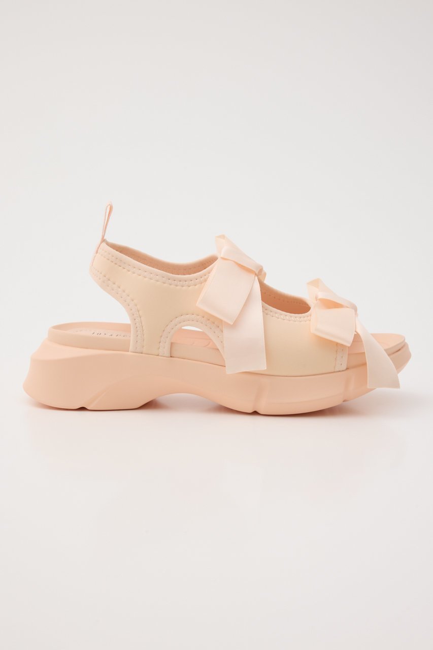 【スタッカート/STACCATO】のミルキーWリボンスポーツサンダル 人気、トレンドファッション・服の通販 founy(ファニー) 　ファッション　Fashion　レディースファッション　Fashion for Women　スポーツウェア　Functional & Stylish Sportswear　サンダル&ミュール　Sandals & Mules　サテン　Satin, Glossy Fabric　サンダル　Sandals, Summer Shoes　スポーツ　Sports, Activewear　ダブル　Double, Double-Breasted　リボン　Ribbon, Bow　夏　Summer　other-4|ID: prp329100004506148 ipo3291000000034939286