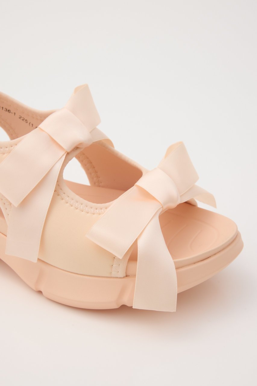 【スタッカート/STACCATO】のミルキーWリボンスポーツサンダル 人気、トレンドファッション・服の通販 founy(ファニー) 　ファッション　Fashion　レディースファッション　Fashion for Women　スポーツウェア　Functional & Stylish Sportswear　サンダル&ミュール　Sandals & Mules　サテン　Satin, Glossy Fabric　サンダル　Sandals, Summer Shoes　スポーツ　Sports, Activewear　ダブル　Double, Double-Breasted　リボン　Ribbon, Bow　夏　Summer　other-7|ID: prp329100004506148 ipo3291000000034939289