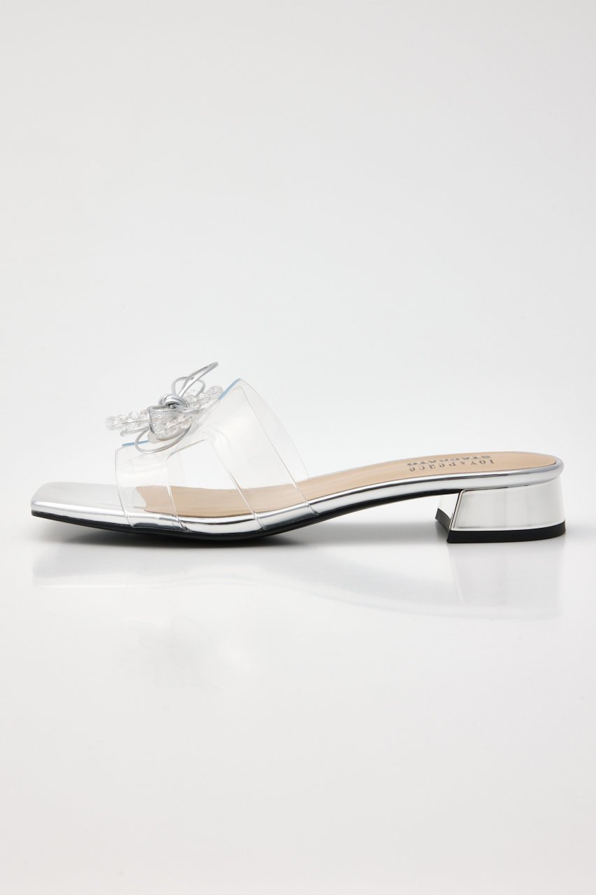 【スタッカート/STACCATO】のヌーディーバブルクリアフラット 人気、トレンドファッション・服の通販 founy(ファニー) 　ファッション　Fashion　レディースファッション　Fashion for Women　サンダル　Sandals, Summer Shoes　シルバー　Silver, Metallic Silver　リボン　Ribbon, Bow　other-2|ID: prp329100004506149 ipo3291000000034939640