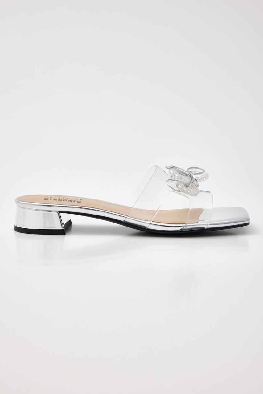 【スタッカート/STACCATO】のヌーディーバブルクリアフラット 人気、トレンドファッション・服の通販 founy(ファニー) 　ファッション　Fashion　レディースファッション　Fashion for Women　サンダル　Sandals, Summer Shoes　シルバー　Silver, Metallic Silver　リボン　Ribbon, Bow　other-4|ID: prp329100004506149 ipo3291000000034939645
