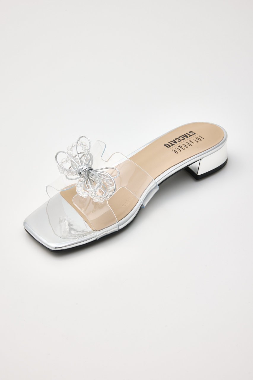 【スタッカート/STACCATO】のヌーディーバブルクリアフラット 人気、トレンドファッション・服の通販 founy(ファニー) 　ファッション　Fashion　レディースファッション　Fashion for Women　サンダル　Sandals, Summer Shoes　シルバー　Silver, Metallic Silver　リボン　Ribbon, Bow　other-8|ID: prp329100004506149 ipo3291000000034939659