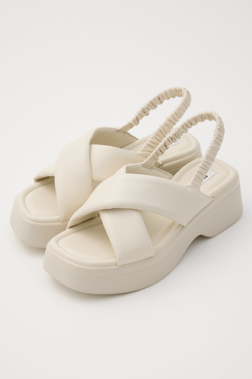 【スタッカート/STACCATO】のベックイプラットフォームクロスサンダル 人気、トレンドファッション・服の通販 founy(ファニー) 　ファッション　Fashion　レディースファッション　Fashion for Women　ギャザー　Gathered, Ruffled　サンダル　Sandals, Summer Shoes　スマート　Smart, Elegant　フォルム　Silhouette, Form　厚底　Platform Shoes　 other-1|ID: prp329100004506152 ipo3291000000034939710