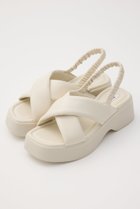 【スタッカート/STACCATO】のベックイプラットフォームクロスサンダル 人気、トレンドファッション・服の通販 founy(ファニー) ファッション Fashion レディースファッション Fashion for Women ギャザー Gathered, Ruffled サンダル Sandals, Summer Shoes スマート Smart, Elegant フォルム Silhouette, Form 厚底 Platform Shoes thumbnail ホワイト|ID: prp329100004506152 ipo3291000000034939711