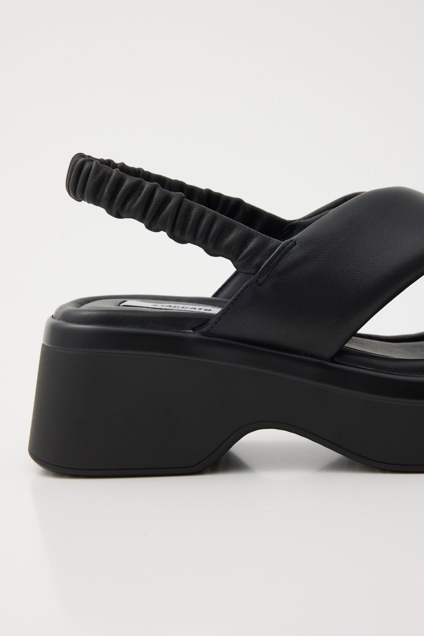 【スタッカート/STACCATO】のベックイプラットフォームクロスサンダル 人気、トレンドファッション・服の通販 founy(ファニー) 　ファッション　Fashion　レディースファッション　Fashion for Women　ギャザー　Gathered, Ruffled　サンダル　Sandals, Summer Shoes　スマート　Smart, Elegant　フォルム　Silhouette, Form　厚底　Platform Shoes　other-6|ID: prp329100004506152 ipo3291000000034939717