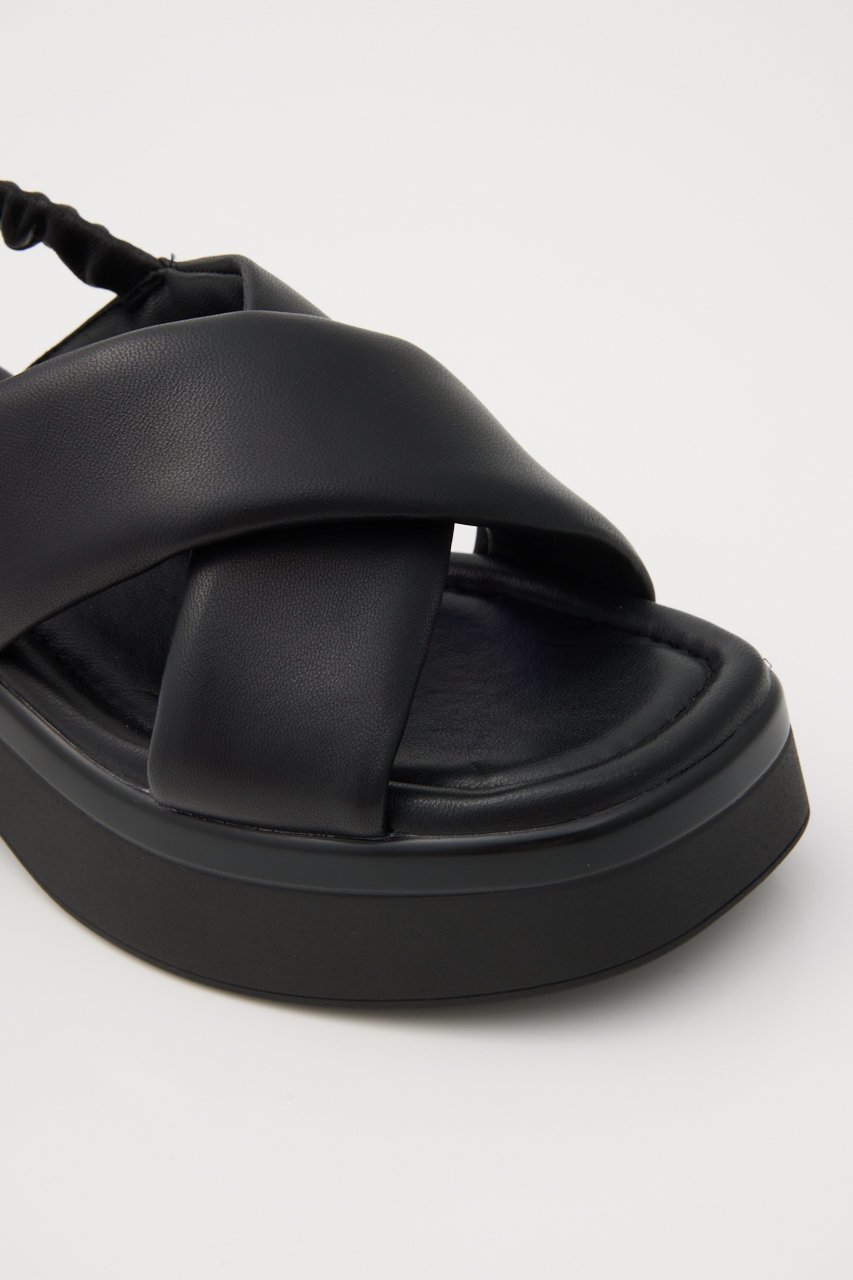 【スタッカート/STACCATO】のベックイプラットフォームクロスサンダル 人気、トレンドファッション・服の通販 founy(ファニー) 　ファッション　Fashion　レディースファッション　Fashion for Women　ギャザー　Gathered, Ruffled　サンダル　Sandals, Summer Shoes　スマート　Smart, Elegant　フォルム　Silhouette, Form　厚底　Platform Shoes　other-7|ID: prp329100004506152 ipo3291000000034939718