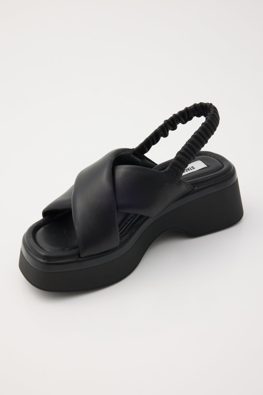 【スタッカート/STACCATO】のベックイプラットフォームクロスサンダル 人気、トレンドファッション・服の通販 founy(ファニー) 　ファッション　Fashion　レディースファッション　Fashion for Women　ギャザー　Gathered, Ruffled　サンダル　Sandals, Summer Shoes　スマート　Smart, Elegant　フォルム　Silhouette, Form　厚底　Platform Shoes　other-8|ID: prp329100004506152 ipo3291000000034939719