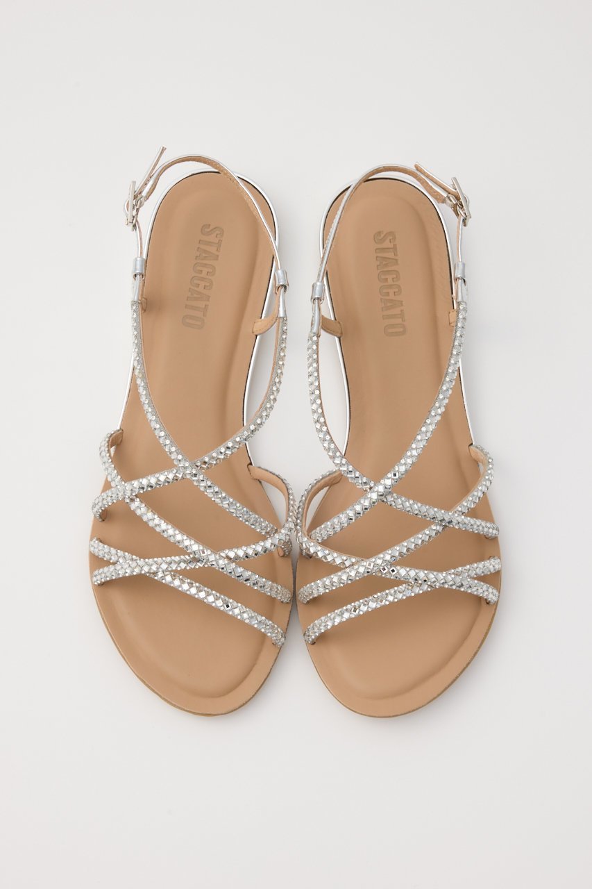 【スタッカート/STACCATO】のセレナブレードフラットサンダル 人気、トレンドファッション・服の通販 founy(ファニー) 　ファッション　Fashion　レディースファッション　Fashion for Women　クッション　Cushion, Throw Pillow　サンダル　Sandals, Summer Shoes　ストーン　Stone, Gem-Like　フラット　Flat, Flat Shoes　エレガント 上品　Elegant　other-3|ID: prp329100004506154 ipo3291000000032770147