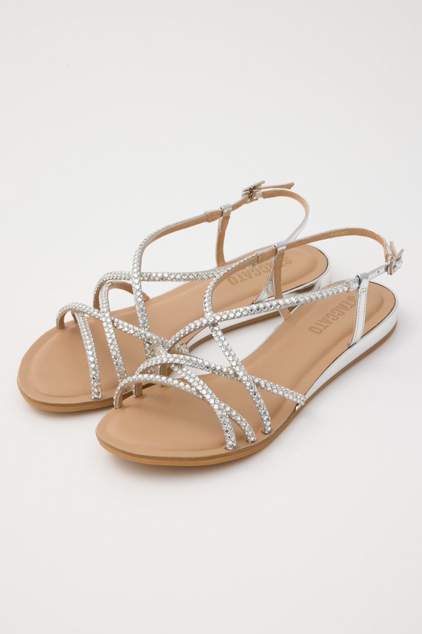 【スタッカート/STACCATO】のセレナブレードフラットサンダル 人気、トレンドファッション・服の通販 founy(ファニー) 　ファッション　Fashion　レディースファッション　Fashion for Women　クッション　Cushion, Throw Pillow　サンダル　Sandals, Summer Shoes　ストーン　Stone, Gem-Like　フラット　Flat, Flat Shoes　エレガント 上品　Elegant　 other-1|ID: prp329100004506154 ipo3291000000034939339