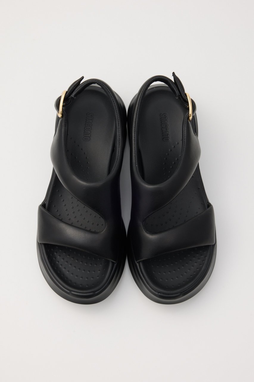 【スタッカート/STACCATO】のラウンドシェイプスリングサンダル 人気、トレンドファッション・服の通販 founy(ファニー) 　ファッション　Fashion　レディースファッション　Fashion for Women　サンダル　Sandals, Summer Shoes　フォルム　Silhouette, Form　軽量　Lightweight, Ultra Light　other-3|ID: prp329100004506157 ipo3291000000034939361