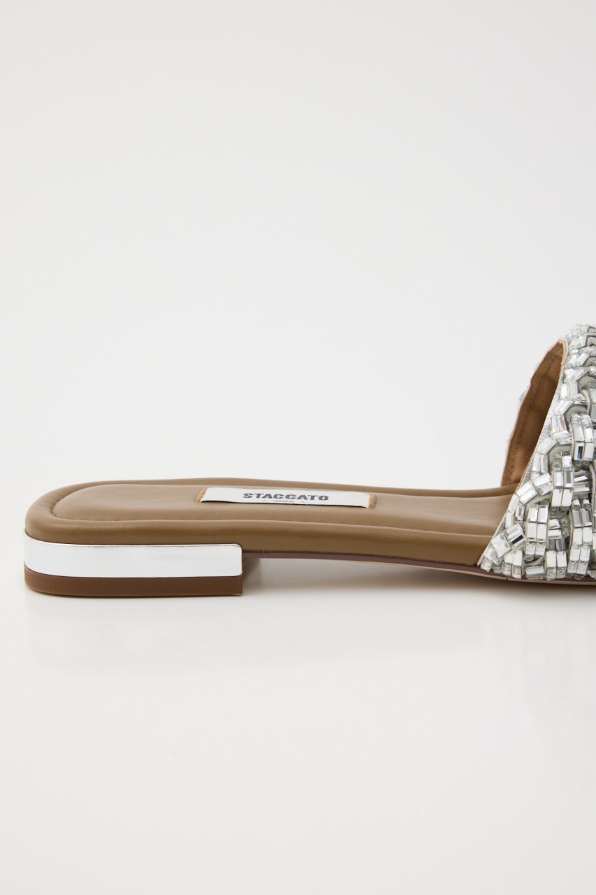 【スタッカート/STACCATO】のパラオベルトフラットサンダル 人気、トレンドファッション・服の通販 founy(ファニー) 　ファッション　Fashion　レディースファッション　Fashion for Women　ベルト&ウエストマーク　Belts & Waist Accessories　サンダル　Sandals, Summer Shoes　シルバー　Silver, Metallic Silver　スクエア　Square, Square Shape　ストーン　Stone, Gem-Like　other-6|ID: prp329100004506159 ipo3291000000034939278