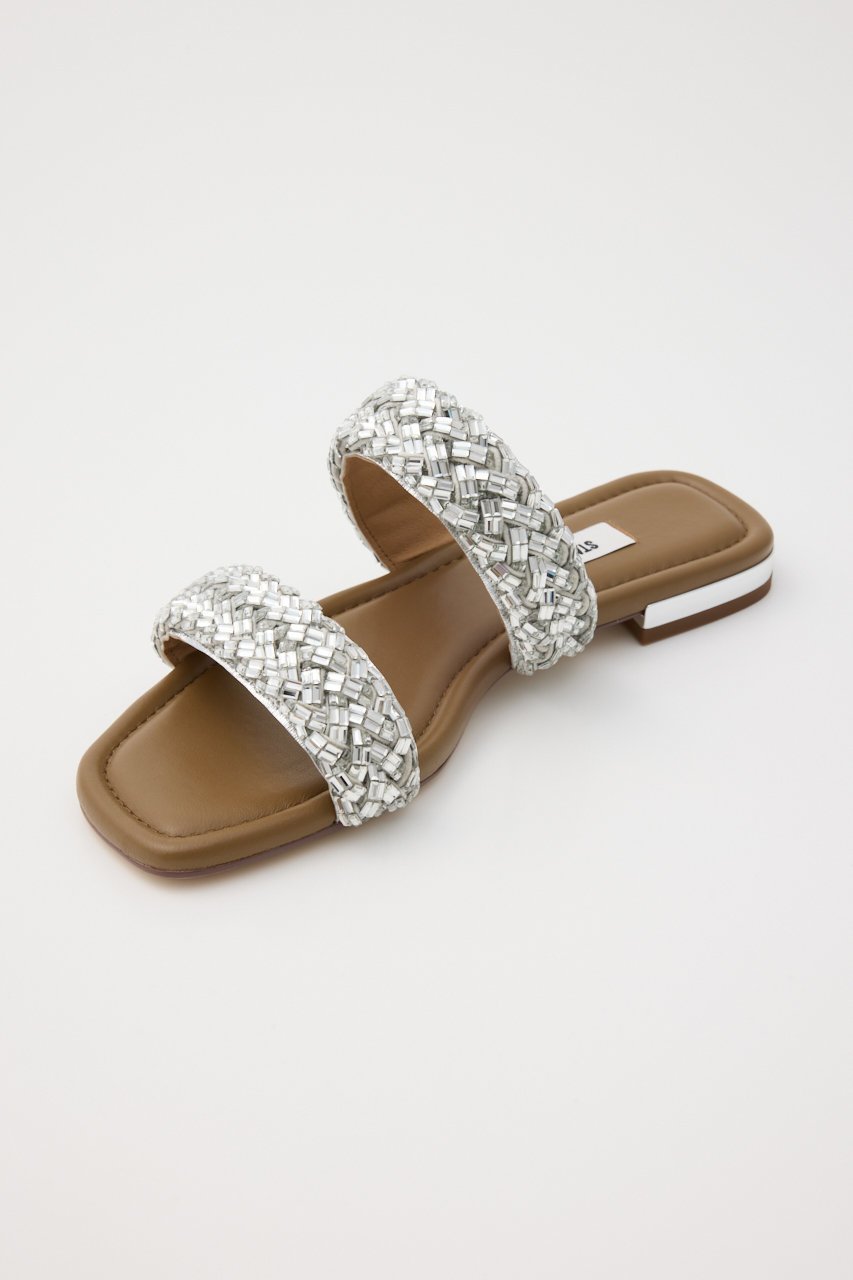 【スタッカート/STACCATO】のパラオWベルトフラットサンダル 人気、トレンドファッション・服の通販 founy(ファニー) 　ファッション　Fashion　レディースファッション　Fashion for Women　ベルト&ウエストマーク　Belts & Waist Accessories　サンダル　Sandals, Summer Shoes　シルバー　Silver, Metallic Silver　スクエア　Square, Square Shape　ストーン　Stone, Gem-Like　ダブル　Double, Double-Breasted　フラット　Flat, Flat Shoes　other-8|ID: prp329100004506160 ipo3291000000035540369