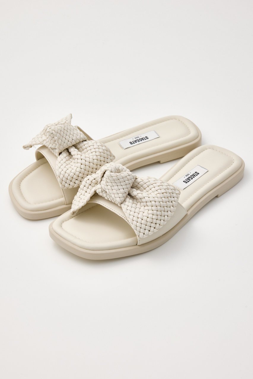 【スタッカート/STACCATO】のBIGリボンイントレチャートフラット 人気、トレンドファッション・服の通販 founy(ファニー) 　ファッション　Fashion　レディースファッション　WOMEN　サンダル　Sandals　スリッパ　Slipper　フラット　Flat　リボン　Ribbon　 other-1|ID: prp329100004506161 ipo3291000000031836685