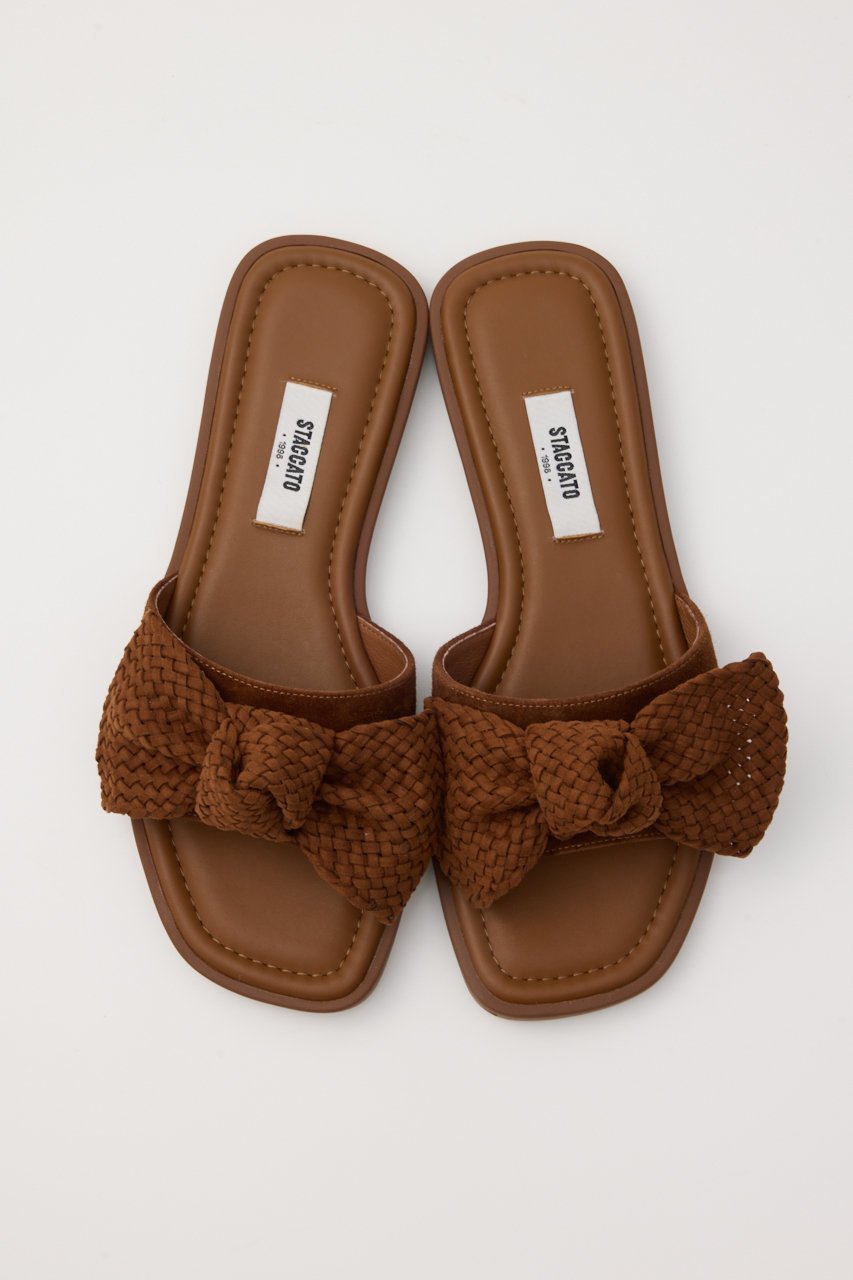 【スタッカート/STACCATO】のBIGリボンイントレチャートフラット 人気、トレンドファッション・服の通販 founy(ファニー) 　ファッション　Fashion　レディースファッション　Fashion for Women　サンダル　Sandals, Summer Shoes　スリッパ　Slippers, Room Shoes　フラット　Flat, Flat Shoes　リボン　Ribbon, Bow　other-3|ID: prp329100004506161 ipo3291000000034939457