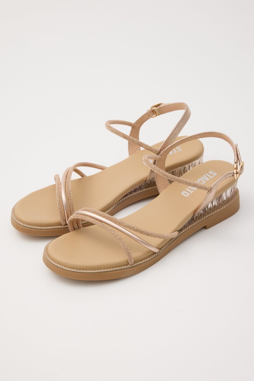 【スタッカート/STACCATO】のプルスコードストラップシャイニーフラットサンダル 人気、トレンドファッション・服の通販 founy(ファニー) 　ファッション　Fashion　レディースファッション　WOMEN　サンダル　Sandals　ジュエリー　Jewelry　ストーン　Stone　フラット　Flat　ラグジュアリー　Luxury　人気　Popularity　夏　Summer　 other-1|ID: prp329100004506162 ipo3291000000031804449