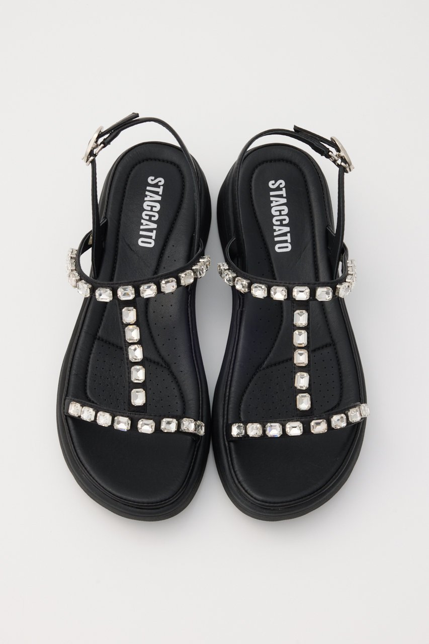 【スタッカート/STACCATO】のBIGストーンソフティーコンフォートサンダル 人気、トレンドファッション・服の通販 founy(ファニー) 　ファッション　Fashion　レディースファッション　Fashion for Women　エアリー　Airy Texture　エレガント 上品　Elegant　クール　Cool, Chic　サンダル　Sandals, Summer Shoes　ストーン　Stone, Gem-Like　フィット　Fit, Slim Fit　軽量　Lightweight, Ultra Light　other-3|ID: prp329100004506164 ipo3291000000032804467