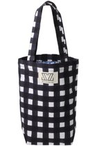 【エスゼット ブロックプリント/SZ Blockprints】のLUNCH TOTE トートバッグ ブラック(CHECK)|ID:prp329100004507784