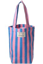 【エスゼット ブロックプリント/SZ Blockprints】のLUNCH TOTE トートバッグ ブルー(STRIPE)|ID:prp329100004507784