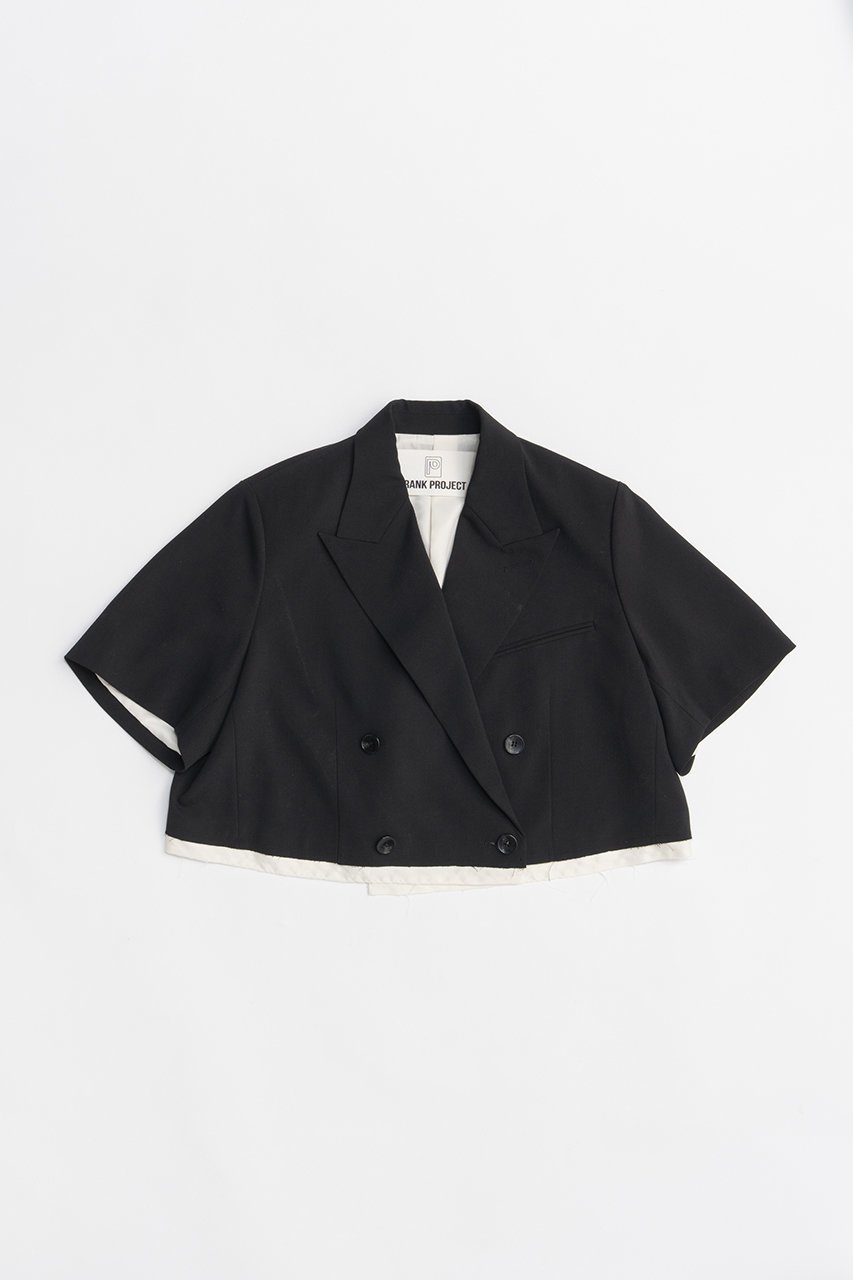【プランク プロジェクト/PRANK PROJECT】のハーフスリーブショートジャケット / Half Sleeve Short Jacket インテリア・キッズ・メンズ・レディースファッション・服の通販 founy(ファニー) 　ファッション　Fashion　レディースファッション　Fashion for Women　アウター　Coat / Outerwear Collection　レディースジャケット・軽アウター　Jackets　ショート　Short, Short Length　ジャケット　Jacket, Outerwear　スリーブ　Sleeve, Long Sleeve / Short Sleeve　トレンチ　Trench, Trench Coat　ハーフ　Half, Half-Length　フォーマル　Formal, Dressy　マニッシュ　Mannish, Boyish　エレガント 上品　Elegant　夏　Summer　春　Spring　S/S・春夏　SS, Spring/Summer, Warm Season　A/W・秋冬　Autumn/Winter　BLK(ブラック)|ID: prp329100004507788 ipo3291000000032952199