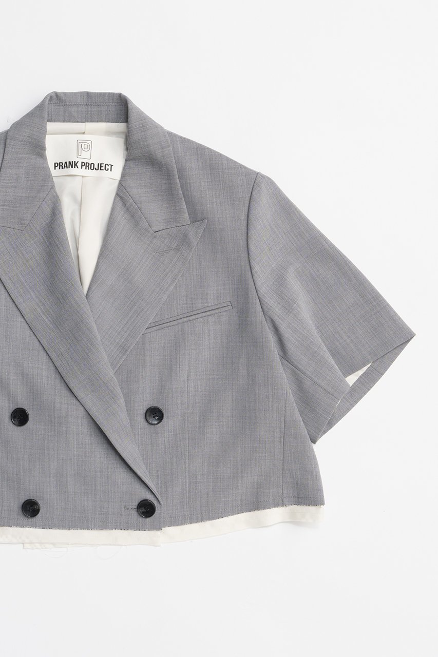 【プランク プロジェクト/PRANK PROJECT】のハーフスリーブショートジャケット / Half Sleeve Short Jacket 人気、トレンドファッション・服の通販 founy(ファニー) 　ファッション　Fashion　レディースファッション　Fashion for Women　アウター　Coat / Outerwear Collection　レディースジャケット・軽アウター　Jackets　ショート　Short, Short Length　ジャケット　Jacket, Outerwear　スリーブ　Sleeve, Long Sleeve / Short Sleeve　トレンチ　Trench, Trench Coat　ハーフ　Half, Half-Length　フォーマル　Formal, Dressy　マニッシュ　Mannish, Boyish　エレガント 上品　Elegant　夏　Summer　春　Spring　S/S・春夏　SS, Spring/Summer, Warm Season　A/W・秋冬　Autumn/Winter　other-3|ID: prp329100004507788 ipo3291000000032952209