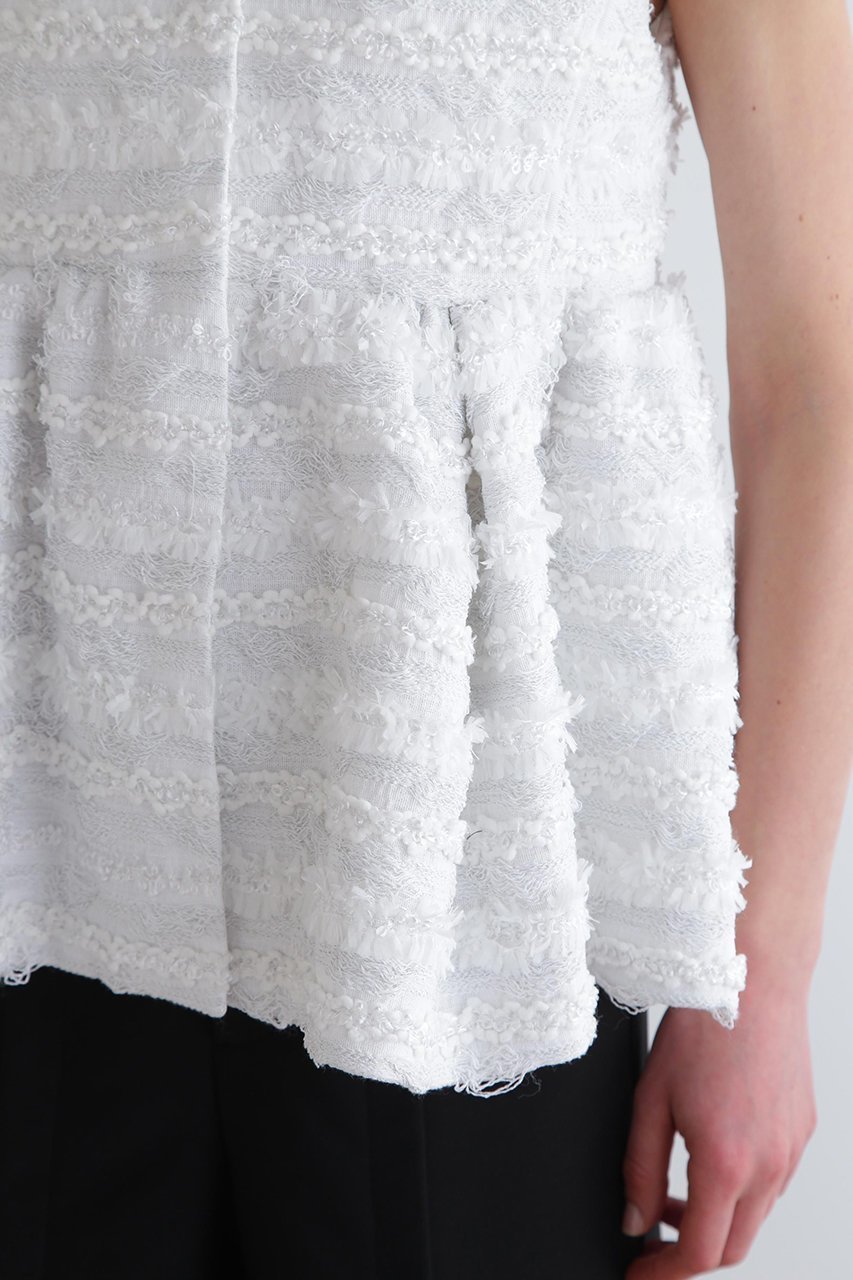 【ル フィル/LE PHIL】のMALHIA KENTフレアジレ 人気、トレンドファッション・服の通販 founy(ファニー) 　ファッション　Fashion　レディースファッション　Fashion for Women　アウター　Coat / Outerwear Collection　レディースジャケット・軽アウター　Jackets　エレガント 上品　Elegant　カットソー　Cut and Sewn Top　シンプル　Simple, Minimal　ジャカード／ジャガード　Jacquard, Woven Pattern　ジャケット　Jacket, Outerwear　スタンダード　Standard, Basic　ツイード　Twill, Twill Weave　デニム　Denim, Jeans Material　ベスト　Vest, Waistcoat　ペプラム　Peplum, Flared Hem　ボーダー　Border, Stripe　リュクス　Luxury, Elegant, High-End, Chic　other-7|ID: prp329100004507790 ipo3291000000032964766
