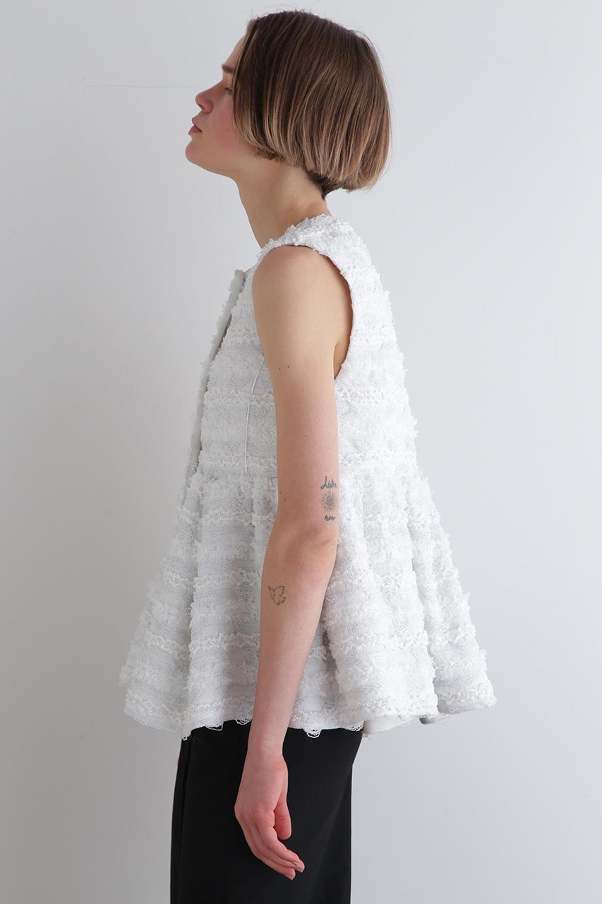 【ル フィル/LE PHIL】のMALHIA KENTフレアジレ 人気、トレンドファッション・服の通販 founy(ファニー) 　ファッション　Fashion　レディースファッション　Fashion for Women　アウター　Coat / Outerwear Collection　レディースジャケット・軽アウター　Jackets　エレガント 上品　Elegant　カットソー　Cut and Sewn Top　シンプル　Simple, Minimal　ジャカード／ジャガード　Jacquard, Woven Pattern　ジャケット　Jacket, Outerwear　スタンダード　Standard, Basic　ツイード　Twill, Twill Weave　デニム　Denim, Jeans Material　ベスト　Vest, Waistcoat　ペプラム　Peplum, Flared Hem　ボーダー　Border, Stripe　リュクス　Luxury, Elegant, High-End, Chic　other-3|ID: prp329100004507790 ipo3291000000035839299