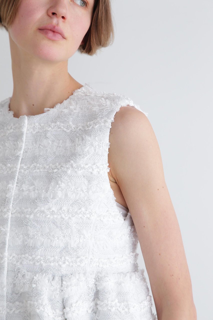 【ル フィル/LE PHIL】のMALHIA KENTフレアジレ 人気、トレンドファッション・服の通販 founy(ファニー) 　ファッション　Fashion　レディースファッション　Fashion for Women　アウター　Coat / Outerwear Collection　レディースジャケット・軽アウター　Jackets　エレガント 上品　Elegant　カットソー　Cut and Sewn Top　シンプル　Simple, Minimal　ジャカード／ジャガード　Jacquard, Woven Pattern　ジャケット　Jacket, Outerwear　スタンダード　Standard, Basic　ツイード　Twill, Twill Weave　デニム　Denim, Jeans Material　ベスト　Vest, Waistcoat　ペプラム　Peplum, Flared Hem　ボーダー　Border, Stripe　リュクス　Luxury, Elegant, High-End, Chic　other-6|ID: prp329100004507790 ipo3291000000035839308