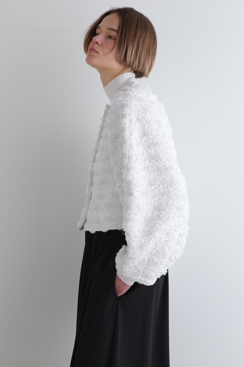 【ル フィル/LE PHIL】のMALHIA KENTジャケット 人気、トレンドファッション・服の通販 founy(ファニー) 　ファッション　Fashion　レディースファッション　Fashion for Women　アウター　Coat / Outerwear Collection　レディースジャケット・軽アウター　Jackets　エレガント 上品　Elegant　オケージョン　Occasion Wear　ショート　Short, Short Length　シンプル　Simple, Minimal　ジャカード／ジャガード　Jacquard, Woven Pattern　ジャケット　Jacket, Outerwear　スタンダード　Standard, Basic　スリーブ　Sleeve, Long Sleeve / Short Sleeve　ツイード　Twill, Twill Weave　バランス　Balance, Style Balance　フォルム　Silhouette, Form　ボーダー　Border, Stripe　other-3|ID: prp329100004507791 ipo3291000000032964786