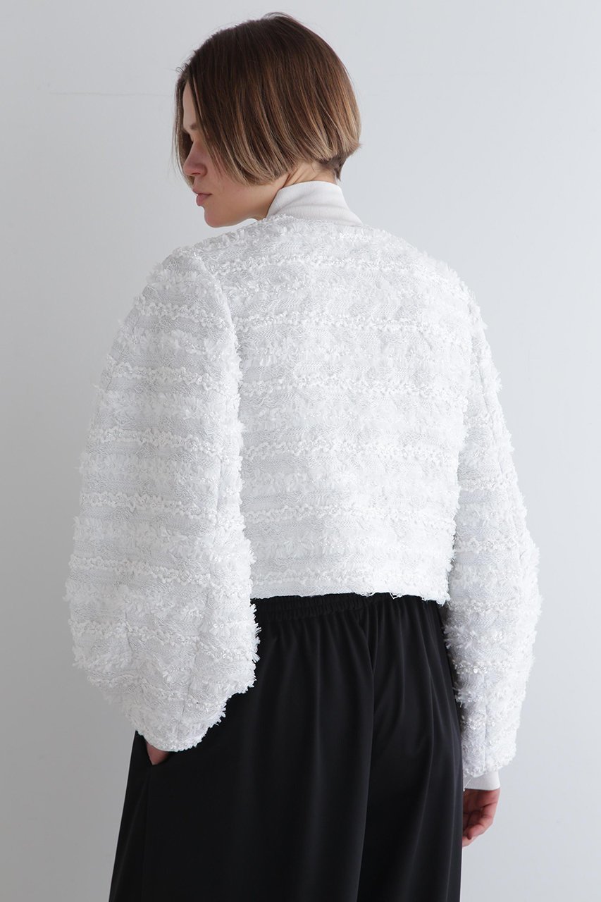 【ル フィル/LE PHIL】のMALHIA KENTジャケット 人気、トレンドファッション・服の通販 founy(ファニー) 　ファッション　Fashion　レディースファッション　Fashion for Women　アウター　Coat / Outerwear Collection　レディースジャケット・軽アウター　Jackets　エレガント 上品　Elegant　オケージョン　Occasion Wear　ショート　Short, Short Length　シンプル　Simple, Minimal　ジャカード／ジャガード　Jacquard, Woven Pattern　ジャケット　Jacket, Outerwear　スタンダード　Standard, Basic　スリーブ　Sleeve, Long Sleeve / Short Sleeve　ツイード　Twill, Twill Weave　バランス　Balance, Style Balance　フォルム　Silhouette, Form　ボーダー　Border, Stripe　other-4|ID: prp329100004507791 ipo3291000000032964790