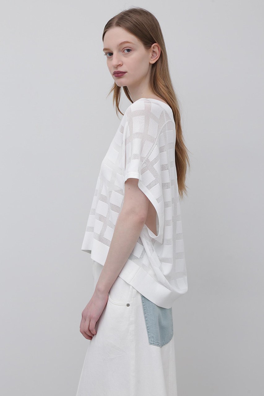 【アドーア/ADORE】のアイレットドライニット 人気、トレンドファッション・服の通販 founy(ファニー) 　ファッション　Fashion　レディースファッション　WOMEN　トップス・カットソー　Tops/Tshirt　ニット　Knit Tops　プルオーバー　Pullover　キャミ　Cami　スクエア　Square　スタンダード　Standard　ストレッチ　Stretch　モチーフ　Motif　other-5|ID: prp329100004507795 ipo3291000000031819221
