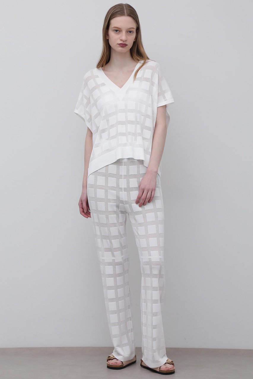 【アドーア/ADORE】のアイレットドライニット 人気、トレンドファッション・服の通販 founy(ファニー) 　ファッション　Fashion　レディースファッション　Fashion for Women　トップス・カットソー　Cut & Sew Tops　ニット　Knit Tops & Sweaters　カジュアルプルオーバー・ニットトップス　Pullovers & Knit Tops / Casual Pullovers　キャミ　Camisole, Cami Top　スクエア　Square, Square Shape　スタンダード　Standard, Basic　ストレッチ　Stretch, Stretchy Fabric　モチーフ　Motif, Design Theme　other-4|ID: prp329100004507795 ipo3291000000032948195
