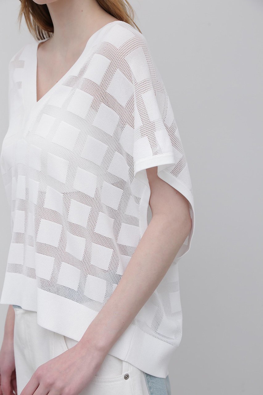 【アドーア/ADORE】のアイレットドライニット 人気、トレンドファッション・服の通販 founy(ファニー) 　ファッション　Fashion　レディースファッション　Fashion for Women　トップス・カットソー　Cut & Sew Tops　ニット　Knit Tops & Sweaters　カジュアルプルオーバー・ニットトップス　Pullovers & Knit Tops / Casual Pullovers　キャミ　Camisole, Cami Top　スクエア　Square, Square Shape　スタンダード　Standard, Basic　ストレッチ　Stretch, Stretchy Fabric　モチーフ　Motif, Design Theme　other-8|ID: prp329100004507795 ipo3291000000032948219