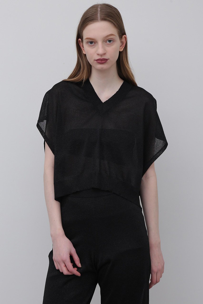 【アドーア/ADORE】のメタリックニット インテリア・キッズ・メンズ・レディースファッション・服の通販 founy(ファニー) 　ファッション　Fashion　レディースファッション　Fashion for Women　トップス・カットソー　Cut & Sew Tops　ニット　Knit Tops & Sweaters　カジュアルプルオーバー・ニットトップス　Pullovers & Knit Tops / Casual Pullovers　シアー　Sheer, See-Through　スタンダード　Standard, Basic　メタリック　Metallic, Shiny Finish　ブラック|ID: prp329100004507796 ipo3291000000032948232