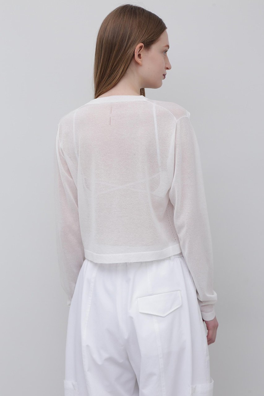 【アドーア/ADORE】のドライタッチコットンカーディガン 人気、トレンドファッション・服の通販 founy(ファニー) 　ファッション　Fashion　レディースファッション　WOMEN　トップス・カットソー　Tops/Tshirt　ニット　Knit Tops　カーディガン　Cardigans　プルオーバー　Pullover　アイレット　Eyelet　カーディガン　Cardigan　シアー　Sheer　スタンダード　Standard　other-5|ID: prp329100004507798 ipo3291000000032273065